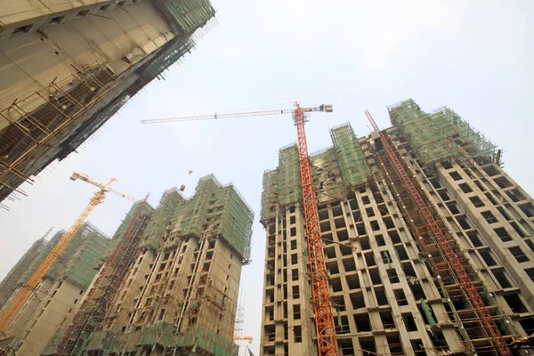 Construction site, new buildings — Stock Photo, Image