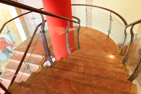 Spiral stairs inside building — Stock Photo, Image