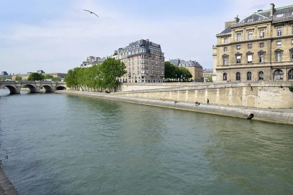 Passeggiata Lungo Senna Parigi — Foto Stock