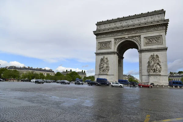 Arco Triunfo Centro Paris — Fotografia de Stock