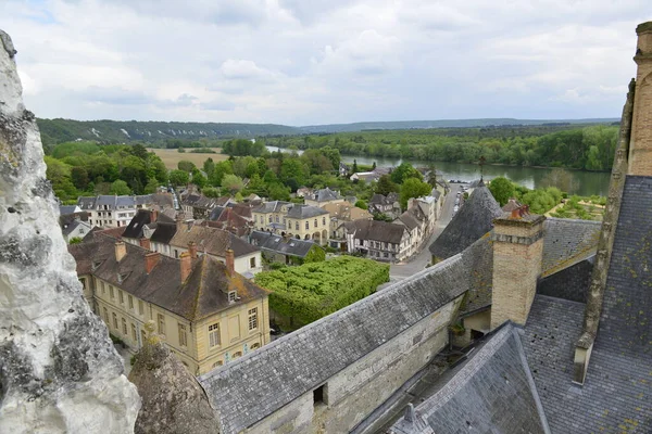 Château Roche Guyon Dans Vallée Loire — Photo