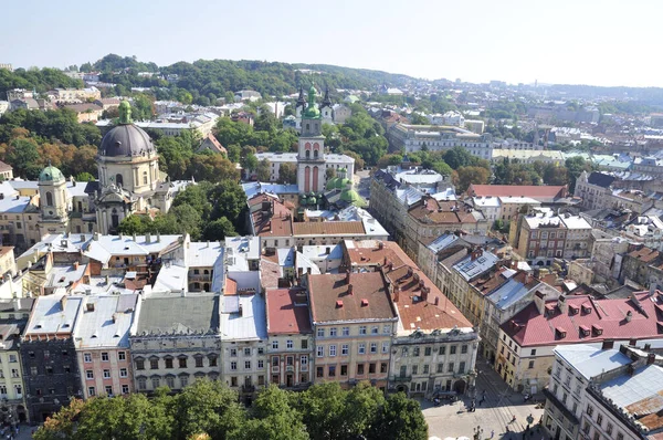 Centro Histórico Ciudad Lviv — Foto de Stock