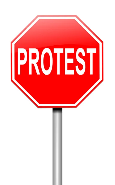 Concept de protestation . — Photo
