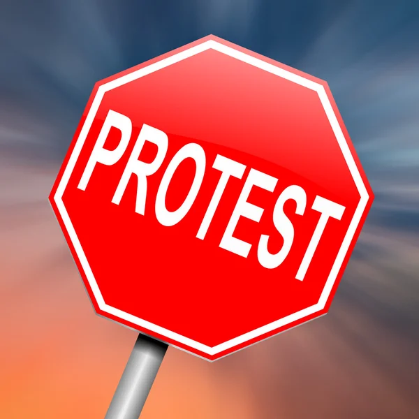 Protest koncept. — Stockfoto