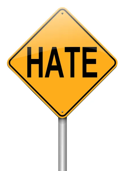 Concetto di odio . — Foto Stock