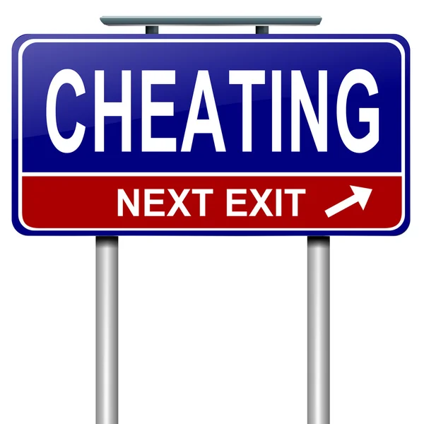 Cheating concept. — Stock Photo, Image