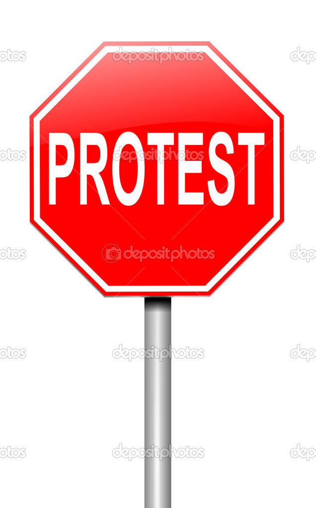 Protest concept.