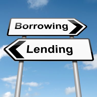 Lend or borrow. clipart