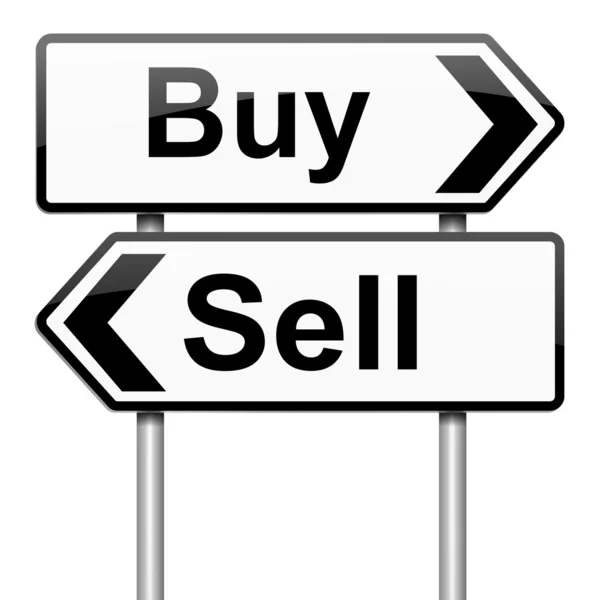 Kaufen oder verkaufen. — Stockfoto