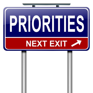 Priorities concept. clipart