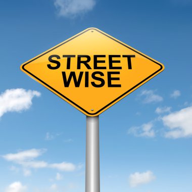 Street wise concept. clipart