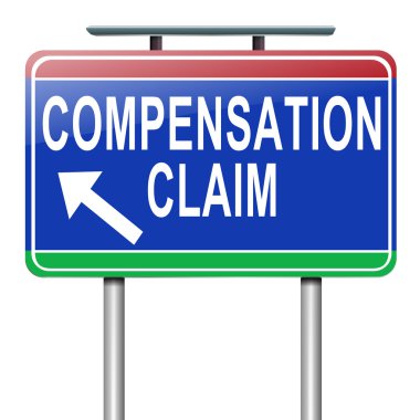 Compensation claim. clipart