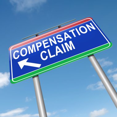 Compensation claim. clipart