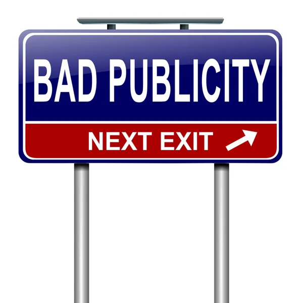 Bad publicity concept. — Stock Photo, Image