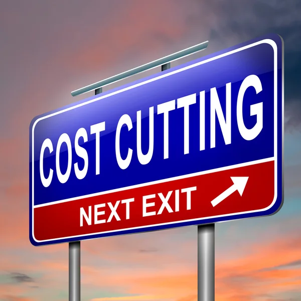 Cost cutting concept. — Stock Photo, Image