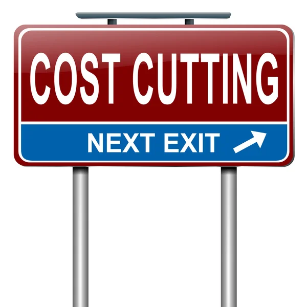 Concepto de reducción de costes . — Foto de Stock