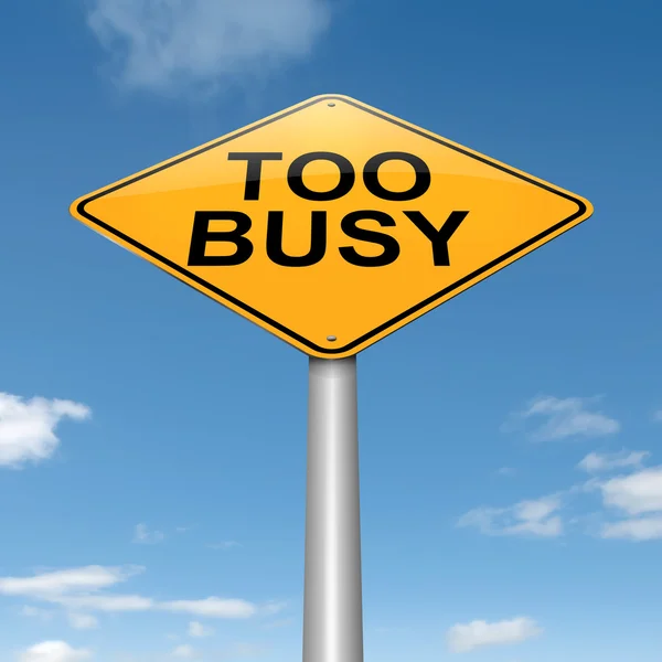 Too busy concept. — Stock Photo, Image