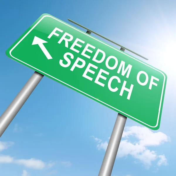 Wolność słowa. — Zdjęcie stockowe