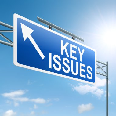 Key issues concept. clipart