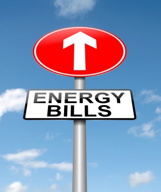 Energy bills concept. clipart