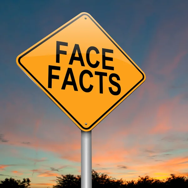 Face facts. — Stock Photo, Image