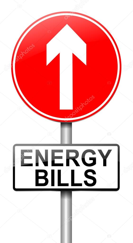 Energy bills concept.