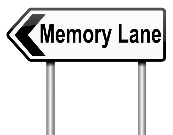 Memory lane concept. — Stockfoto