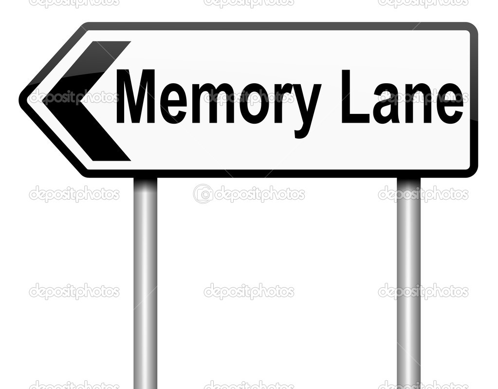 Memory lane concept.