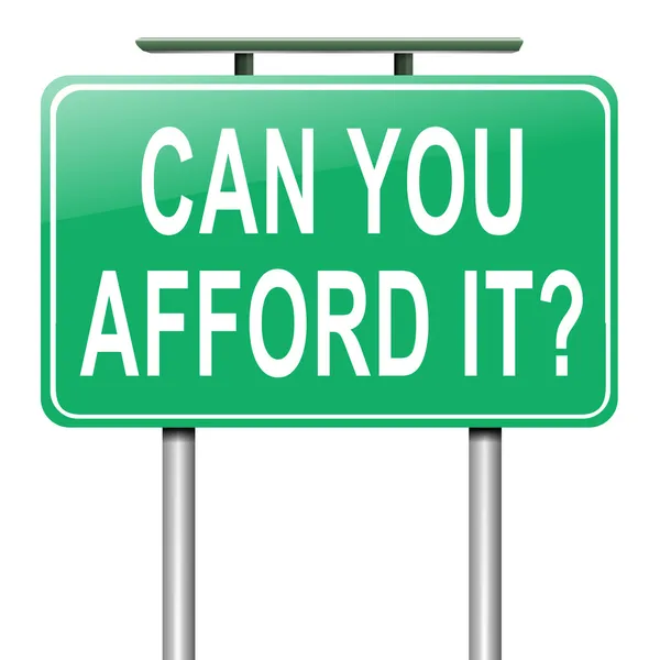 Can you afford it? — Stockfoto