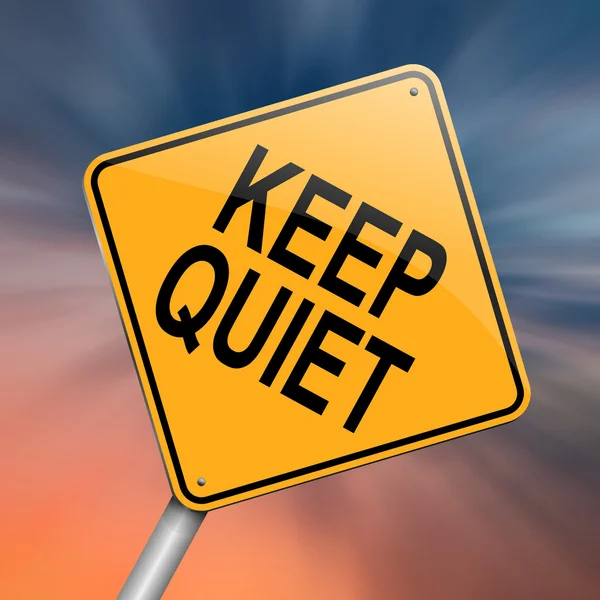 Keep quiet concept. — Stock Photo, Image