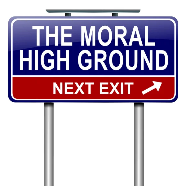 Moral high ground. — Stock Photo, Image