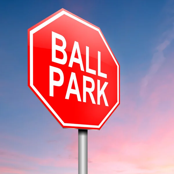 Ball park concept. — Stock Photo, Image