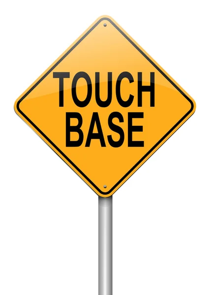 Touch base concept. — Stock Photo, Image