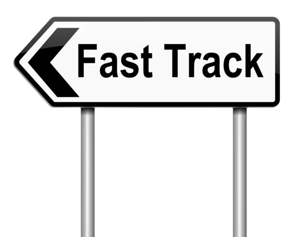 Koncept fast track. — Stock fotografie