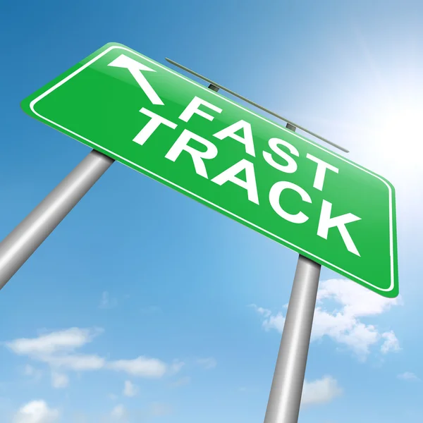 Fast track concept. — Stock Photo, Image