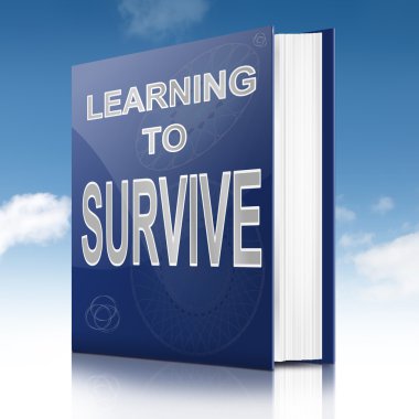 Learn to survive concept. clipart