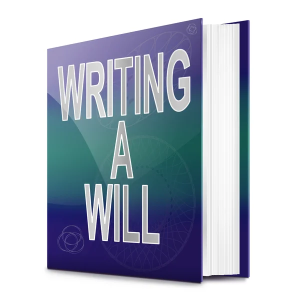 Escribir un concepto de testamento . —  Fotos de Stock