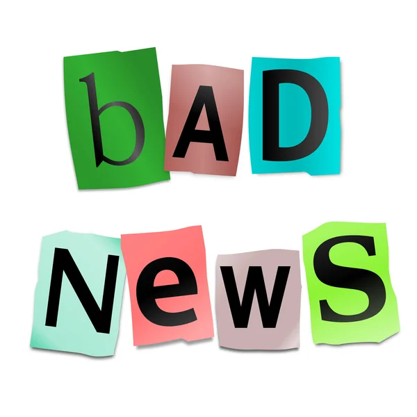 Bad news concept. — Stock Photo, Image