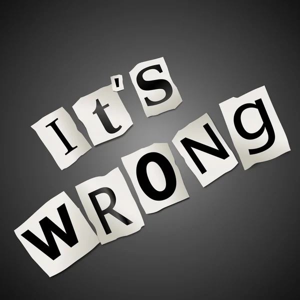 You are wrong. — Stock Photo, Image