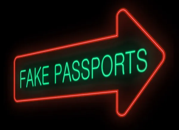 Pasaportes falsos . — Foto de Stock