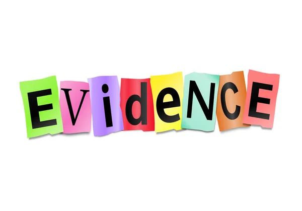 Evidence concept. — Stock Photo, Image