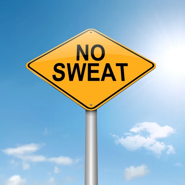 No sweat concept. — Stock Photo, Image