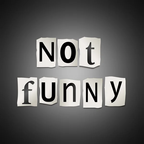 Not funny concept. — Stock Photo, Image