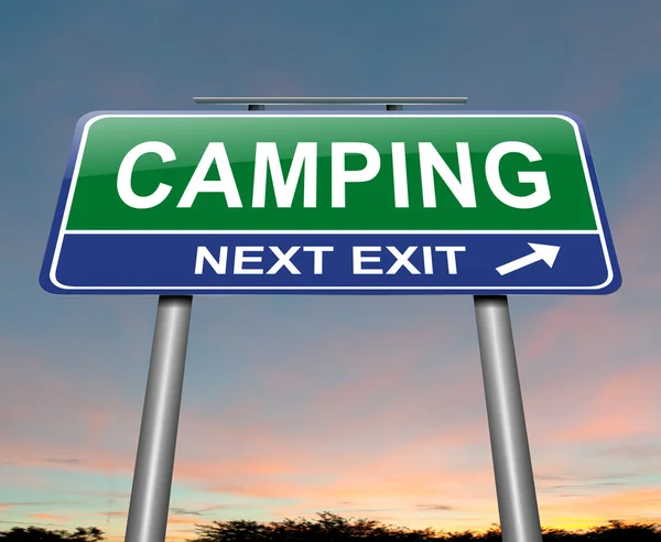 Concepto camping . —  Fotos de Stock