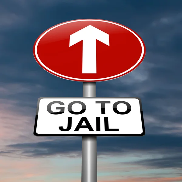 Go to jail concept — Stock Photo, Image