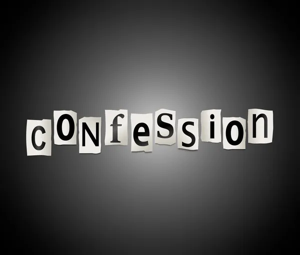 Concept de confession . — Photo