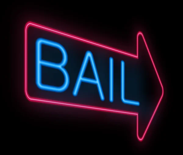 Bail sign. — Stock Photo, Image