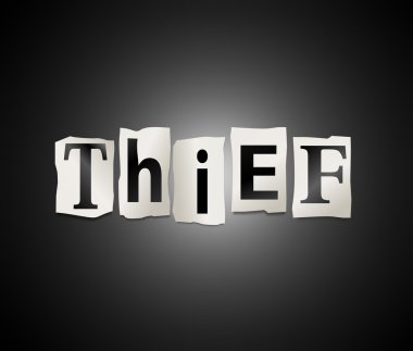 Hırsızlık kavramı.