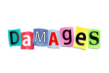 Damages concept. clipart