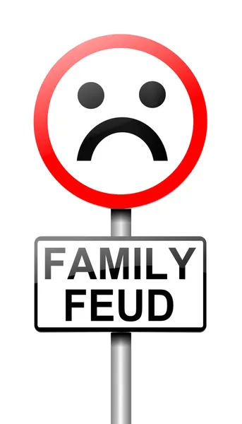 Family feud concept sign. — Stock Photo, Image